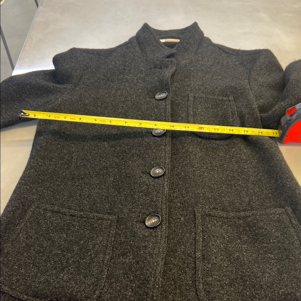 Massimo Alba Dark Gray Wool Utility Jacket - Picture 4 of 5